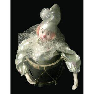 Vintage Poter Toys Musical Wind Up Clown Figurine I01 G